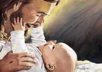 jesus caring for babies