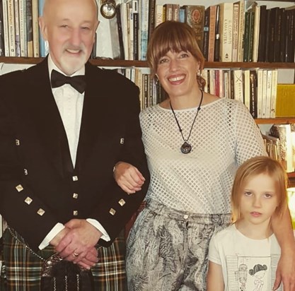 Burns Night and Dad looking amazing.  