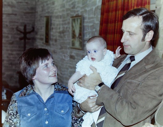 Alan & Joan at Helens Christening 1978