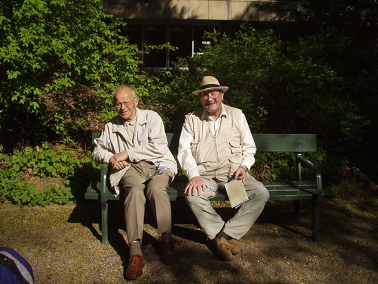 Peter (with Bernard) in Weimar, April 2009