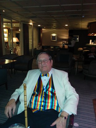 Others may have had technicolour dreamcoats - this was the technicolour waistcoat.