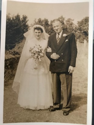 My beautiful mum on her wedding day.