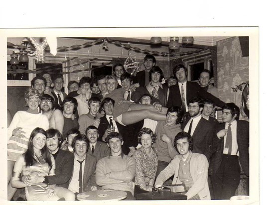  The early years (late 60's). See if you can spot Dave. One of our many Salford University nights of debauchery.