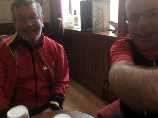 Dave & Andy - pub break whilst cycling to Formby! (Oct 2017)