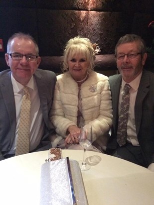 Dave, Sue & Andy at Ian & Helen’s wedding NYE 2015