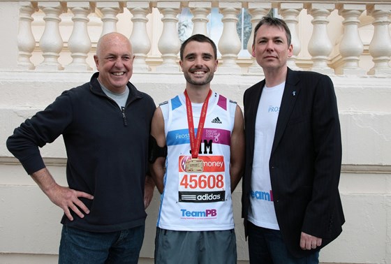 Proud Dad after London Marathon 2012