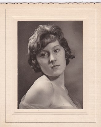Studio portrait in her late teens