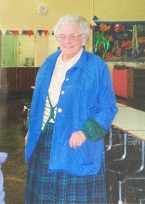 Some of Nanna's best memories were of being a school dinner lady and helping listen to the children read.