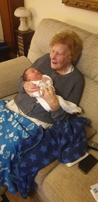 Mum and great granddaughter Zara