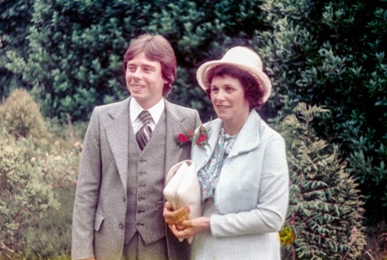 Mum with Terry at his wedding to Chris.