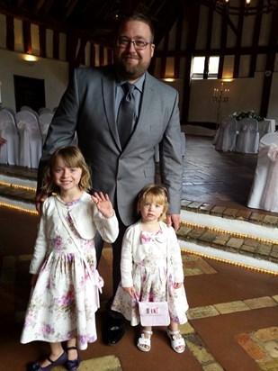 Paul, Chloe and Kaila at Rachel's Wedding