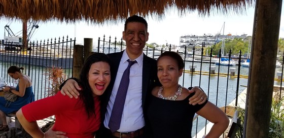 Brother and sisters in Miami. We are going to miss you smile!
