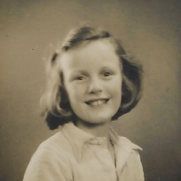 Jenny in December 1948 aged 7 years 8 months