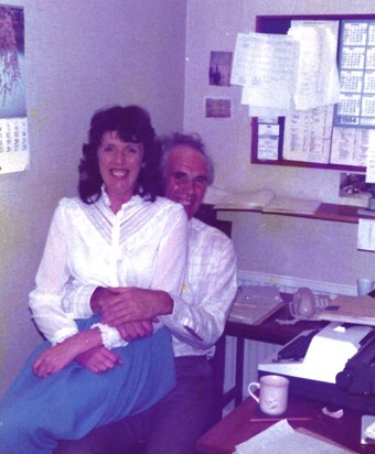 Last day of work before the wedding, April 1984