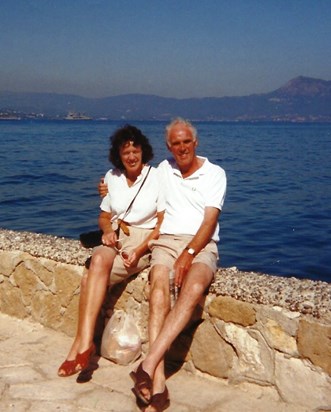 Jenny and John, Corfu, September 1993