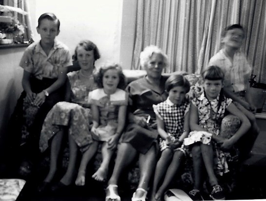 American family visit 1955