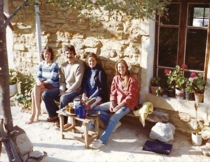 Jenny, Clive, Zella and April at Salazac, July 1978