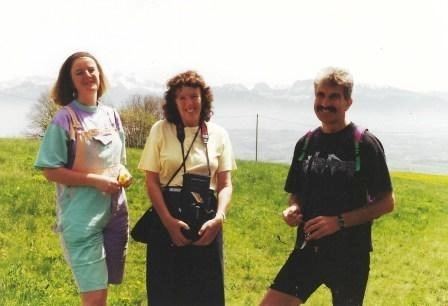 Jutta, Jenny and Clive Switzerland, May 1992