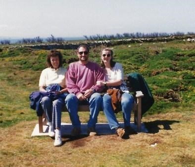 Jenny, John and Jutta at Trevose Head, Cornwall, 1998