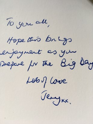 Note from Jenny