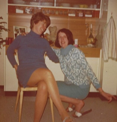 Shirley with Jenny, Reith, December 1969