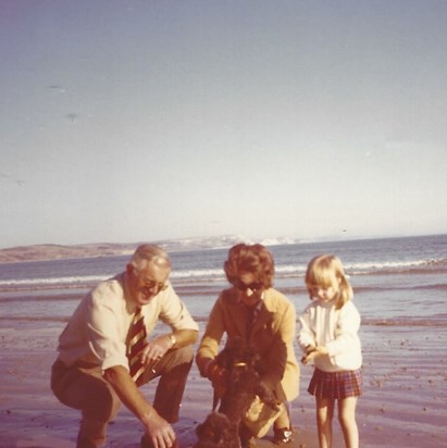 Grandad and Granny with Jutta and poodles
