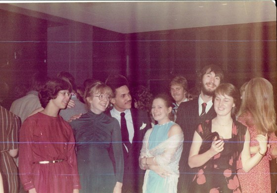 At the Royal Ball. Princess Margaret was the University of Keele's Chancellor. Pam,Penelope,Tony,Linda,Bob,Sally,Sharon.