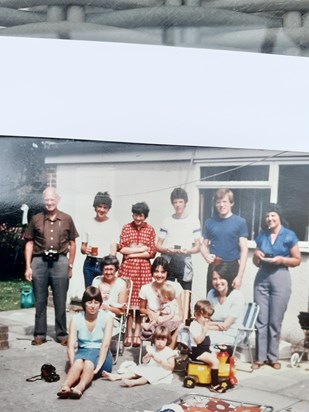 With family in Horsham. August 1982