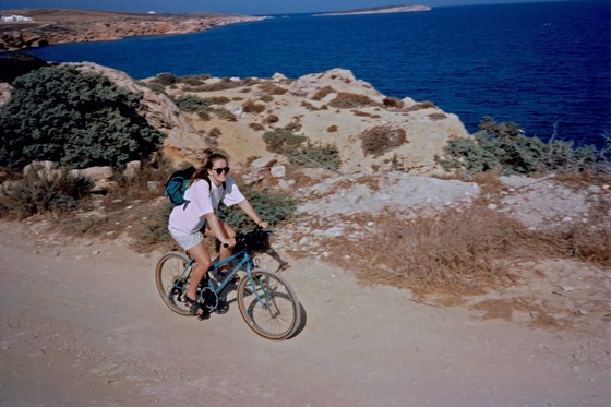 Mountain biking in the Greek islands