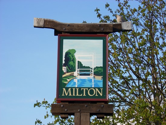 Milton village sign