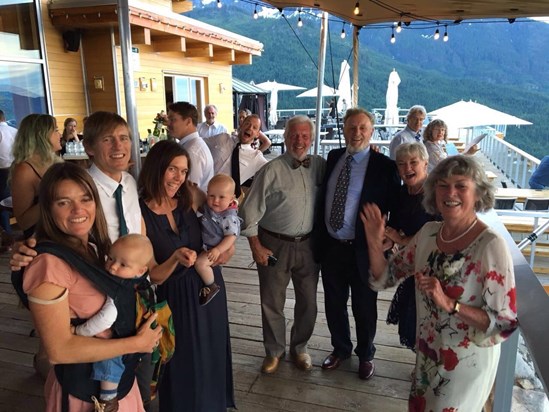 Family reunion at Claudio's wedding, Squamish