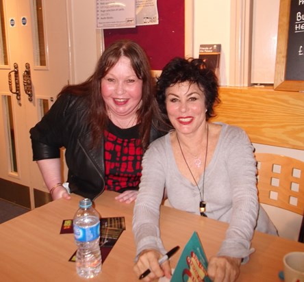 Judy with Ruby Wax in Newark