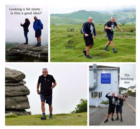 2021 July  Charity fundraising Dartmoor Walk with Paul Wotton