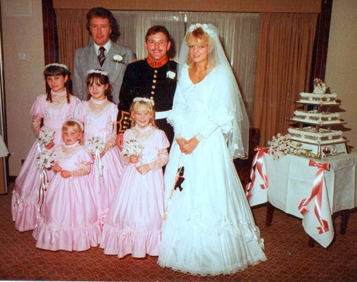 1983 wedding to Trina