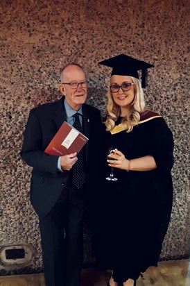 Grandad and I at my Masters Graduation, January 2020 - I hope you were proud of everything I have achieved Grandad x