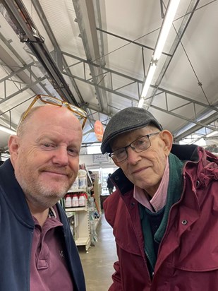 Dad and I at Coolings Nursery