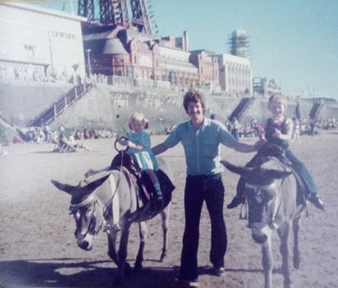 Donkey ride in Blackpool x