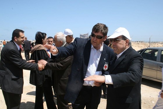 Rafah with Mr Shawa and dignitaries 2009