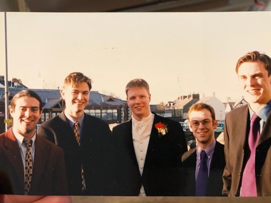 At a wedding in our early 20s