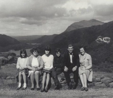 Bridie & family on holiday Ladies View Kerry Ireland 1966 