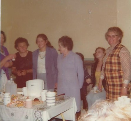 Catching up with the locals, Ballydesmond Carnival Aug 1975