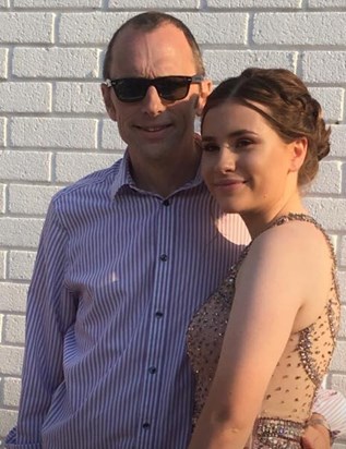 Proud dad at Prom 2018