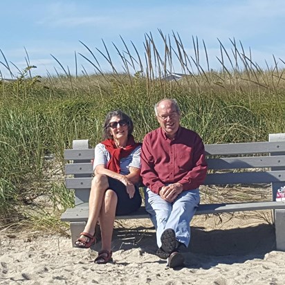 Dad & Eileen Seabrook, New Hampshire beach October 2017