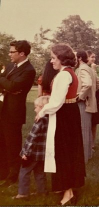 Mum, Dad and David at Joanna & Bill Shreve's wedding