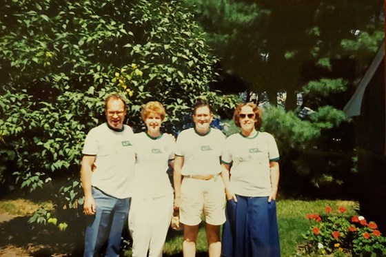 With Pat & Mal Schwalje in Sudbury Massachusetts 1984