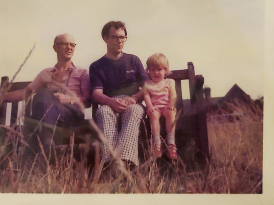 With mum's father 1973