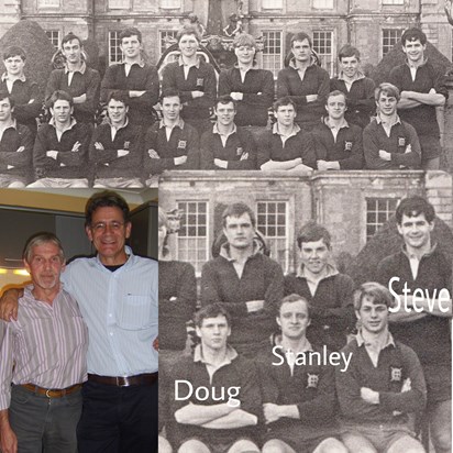 Welbeck 1st Rugby (1974)  With Steve Henley (2009)