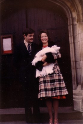 Julian, Margaret & baby Simon - January 1978