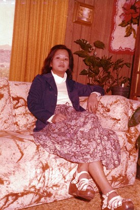Auntie Baby after arriving to the United States in 1977