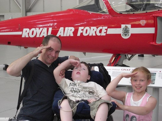 You're in the RAF now! Boys day out at RAF Museum Cosford.